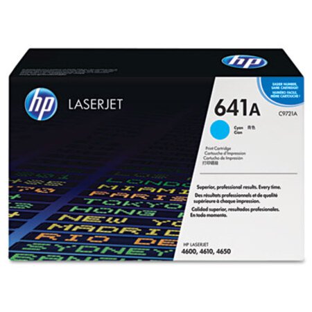 Picture of HP 641A, (C9721A) Cyan Original LaserJet Toner CartridgeHEW-C9721A