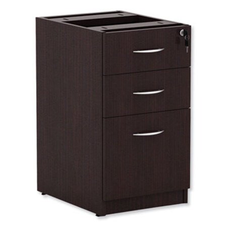 Picture of Alera Valencia Series Full Pedestal File, Left or Right, 3-Drawers: Box/Box/File, Espresso, 15.63" x 20.5" x 28.5"ALE-VA532822ES