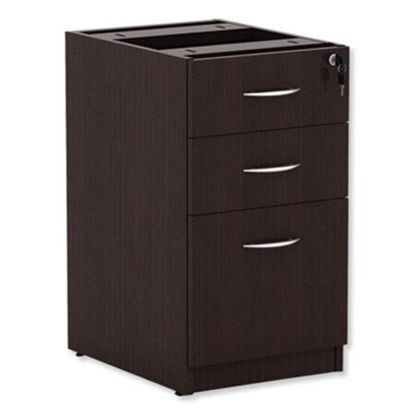 Picture of Alera Valencia Series Full Pedestal File, Left or Right, 3-Drawers: Box/Box/File, Espresso, 15.63" x 20.5" x 28.5"ALE-VA532822ES