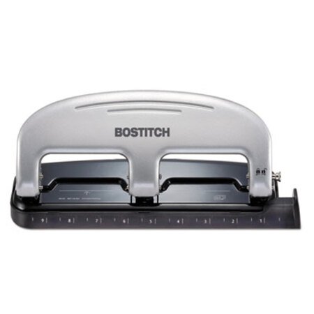 Picture of EZ Squeeze Three-Hole Punch, 20-Sheet Capacity, Black/SilverACI-2220