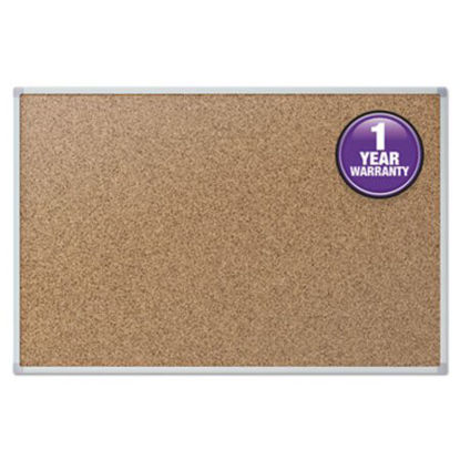 Picture of Cork Bulletin Board, 36 x 24, Silver Aluminum FrameMEA-85361