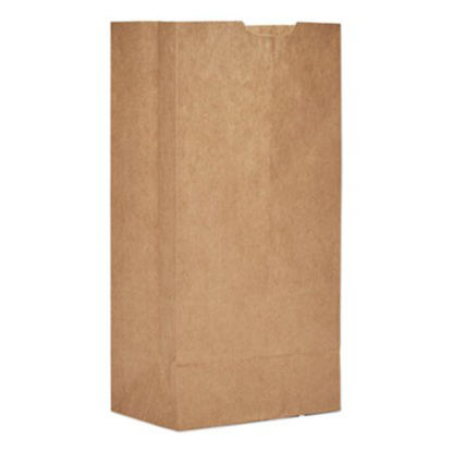 Picture of Grocery Paper Bags, 50 lbs Capacity, #4, 5"w x 3.13"d x 9.75"h, Kraft, 500 BagsBAG-GX4500