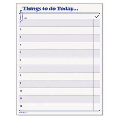 Picture of "Things To Do Today" Daily Agenda Pad, 8 1/2 x 11, 100 FormsTOP-2170