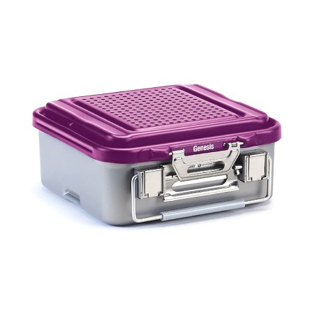 Picture of Sterilization Container Genesis® 5-1/3 X 11-4/5 X 12-2/5 Inch Outside Dimensions, 5-1/8 X 9-4/5 X 11-2/5 Inch Inside DimensionsCD1-5C-PURPLE