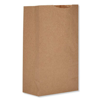 Picture of Grocery Paper Bags, 52 lbs Capacity, #2, 4.3"w x 2.44"d x 7.88"h, Kraft, 500 BagsBAG-GX2500