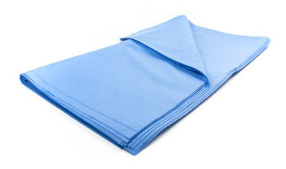 Picture of McKesson Argent™ Sterilization Wrap Medium Blue 24 X 24 Inch Dual Layer SMS Polypropylene Steam / EO Gas / Hydrogen Peroxide158-12824