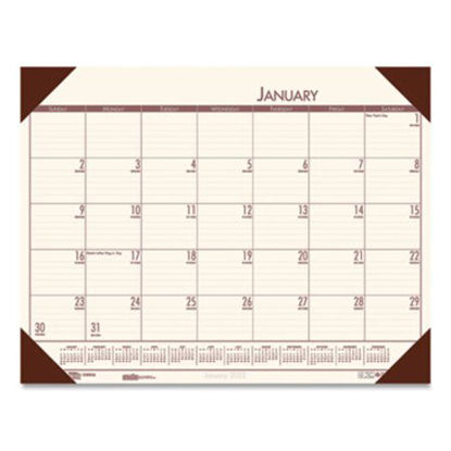 Picture of Recycled EcoTones Moonlight Cream Monthly Desk Pad Calendar, 22 x 17, 2022HOD-12441