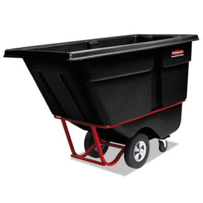 Picture of Rotomolded Tilt Truck, Rectangular, Plastic, 0.5 cu yd, 850 lb Capacity, BlackRCP-1305BLA