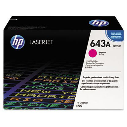 Picture of HP 643A, (Q5953A) Magenta Original LaserJet Toner CartridgeHEW-Q5953A