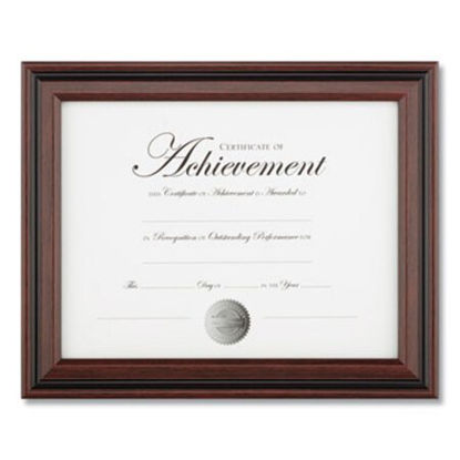 Picture of Desk/Wall Photo Frame, Plastic, 8 1/2 x 11, Rosewood/BlackDAX-N15786NT