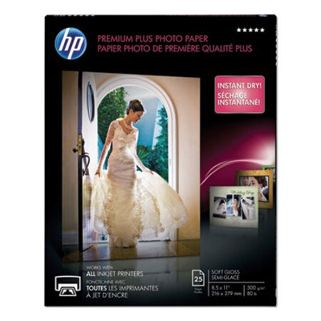 Picture of Premium Plus Photo Paper, 11.5 mil, 8.5 x 11, Soft-Gloss White, 25/PackHEW-CR671A