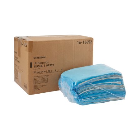 Picture of Procedure Underpad McKesson 23 W X 24 L Inch Blue NonSterile16-16652