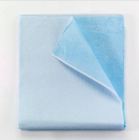 Picture of Stretcher Sheet McKesson Flat 40 W X 90 L Inch Blue Tissue / Poly Disposable18-928