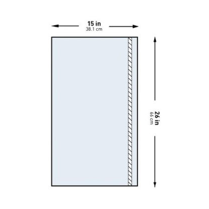 Picture of General Purpose Drape McKesson Utility Drape with Tape 15 W X 26 L Inch Sterile16-I80-05126-S