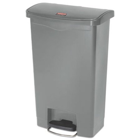 Picture of Slim Jim Resin Step-On Container, Front Step Style, 13 gal, GrayRCP-1883602