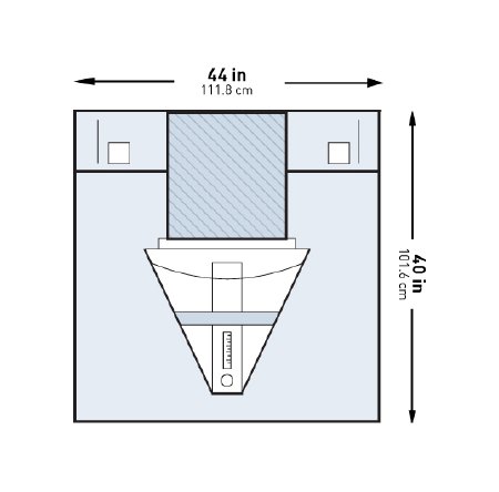 Picture of Obstetrics / Gynecology Drape McKesson Under Buttocks Drape 44 W X 40 L Inch Sterile183-I80-14106-S