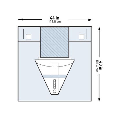 Picture of Obstetrics / Gynecology Drape McKesson Under Buttocks Drape 44 W X 40 L Inch Sterile183-I80-14106-S