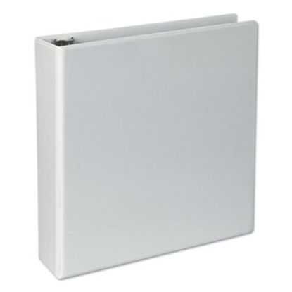 Picture of Slant-Ring View Binder, 3 Rings, 2" Capacity, 11 x 8.5, White, 4/PackUNV-20746PK