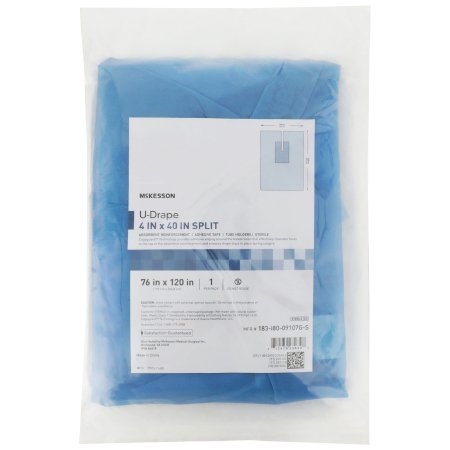 Picture of Orthopedic Drape McKesson U-Drape with Split 76 W X 120 L Inch Sterile183-I80-09107G-S