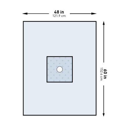 Picture of Surgical Drape McKesson Minor Procedure Drape 48 W X 60 L Inch Sterile183-I80-05178G-S