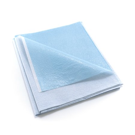 Picture of Stretcher Sheet McKesson Flat 40 W X 72 L Inch Blue Tissue / Poly Disposable18-925