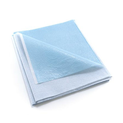 Picture of Stretcher Sheet McKesson Flat 40 W X 72 L Inch Blue Tissue / Poly Disposable18-925