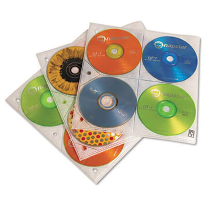 Picture of Two-Sided CD Storage Sleeves for Ring Binder, 25 SleevesCLG-3200366