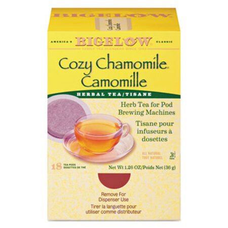 Picture of Cozy Chamomile Herbal Tea Pods, 1.90 oz, 18/BoxBTC-10906
