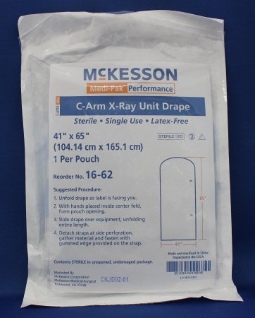 Picture of Mobile X-Ray Drape McKesson 41 X 65 Inch X-Ray or C-Arm Image Intensifiers16-62
