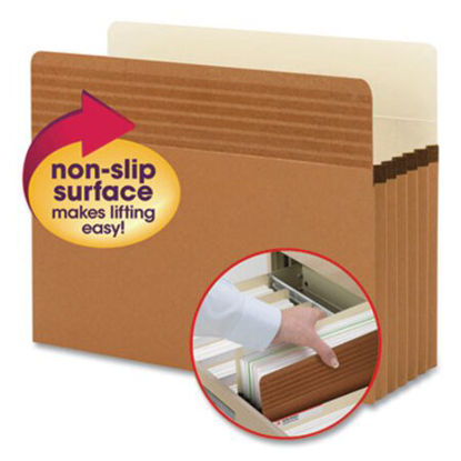 Picture of Easy Grip Pockets, 5.25" Expansion, Letter Size, Redrope, 10/BoxSMD-73209