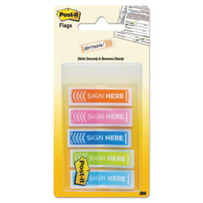 Picture of Arrow Message 1/2" Page Flags, Five Assorted Bright Colors, 100/PackMMM-684SHOPBLA