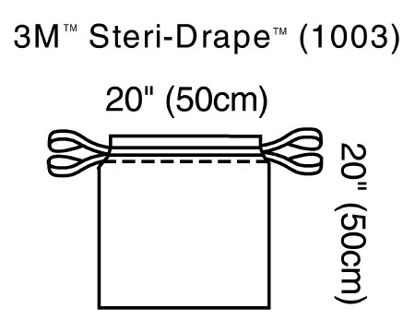 Picture of Surgical Drape 3M™ Steri-Drape™ Isolation Drape 20 W X 20 L Inch Sterile1003