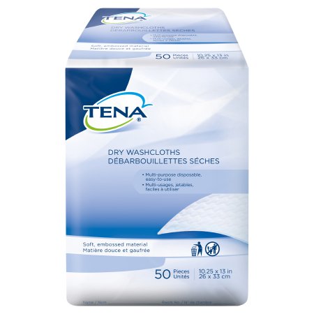 Picture of Washcloth TENA® Dry 10-1/4 X 13 Inch White Disposable74499