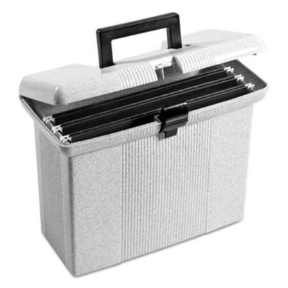 Picture of Portable File Boxes, Letter Files, 14.88" x 6.5" x 11.88", GranitePFX-41737