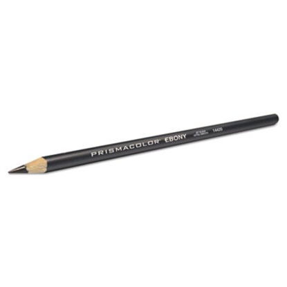 Picture of EBONY Sketching Pencil, 4 mm, 2B (#1), Jet Black Lead, Black Matte Barrel, DozenSAN-14420