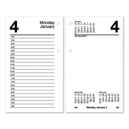 Picture of Recycled Desk Calendar Refill, 3.5 x 6, White, 2022AAG-E717R50