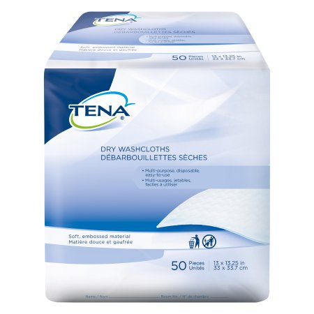 Picture of Washcloth TENA® Dry 13 X 13-1/4 Inch White Disposable74500