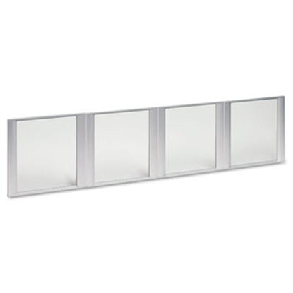 Picture of Glass Door Set With Silver Frame For 72" Wide Hutch, 17w x 16h, Clear, 4 Doors/SetALE-VA301730
