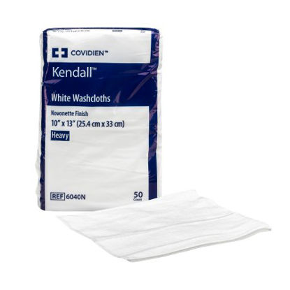 Picture of Washcloth Excilon™ 10 X 13 Inch White Disposable6040N