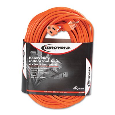 Picture of Indoor/Outdoor Extension Cord, 100ft, OrangeIVR-72200
