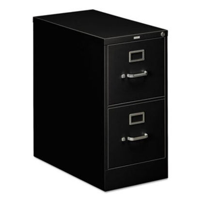 Picture of 310 Series Vertical File, 2 Letter-Size File Drawers, Black, 15" x 26.5" x 29"HON-312PP