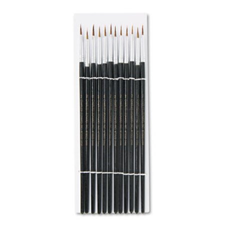 Picture of Artist Brush, Size 2, Camel Hair, Round, 12/PackLEO-73502