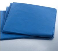 Picture of Stretcher Sheet Flat 40 X 84 Inch Blue Nonwoven Fabric Disposable65232
