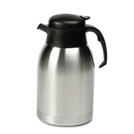 Picture of Stainless Steel Lined Vacuum Carafe, 1.9L, Satin Finish/Black TrimHOR-SVC190
