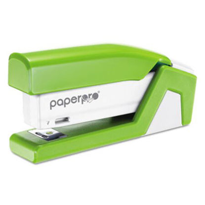 Picture of InJoy Spring-Powered Compact Stapler, 20-Sheet Capacity, GreenACI-1513
