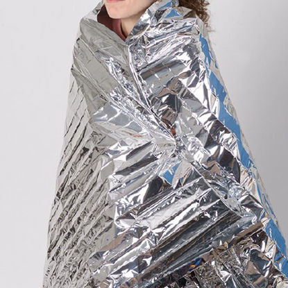 Picture of Rescue Blanket McKesson 50 W X 86 L Inch Mylar, Aluminum11584