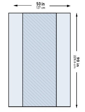 Picture of Table Drape McKesson 50 X 90 Inch Back Table16-I80-13103-S