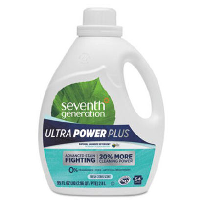 Picture of Natural Liquid Laundry Detergent, Ultra Power Plus, Fresh Scent, 54 Loads, 95 ozSEV-45025