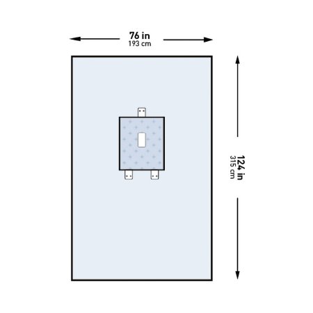 Picture of Abdominal Drape McKesson Pediatric Laparotomy Drape 76 W X 124 L Inch Sterile183-I80-05119G-S