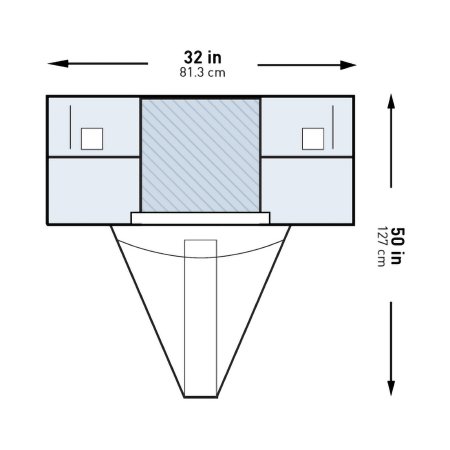 Picture of Obstetrics / Gynecology Drape McKesson Under Buttocks Drape 32 W X 50 L Inch Sterile183-I80-14111-S